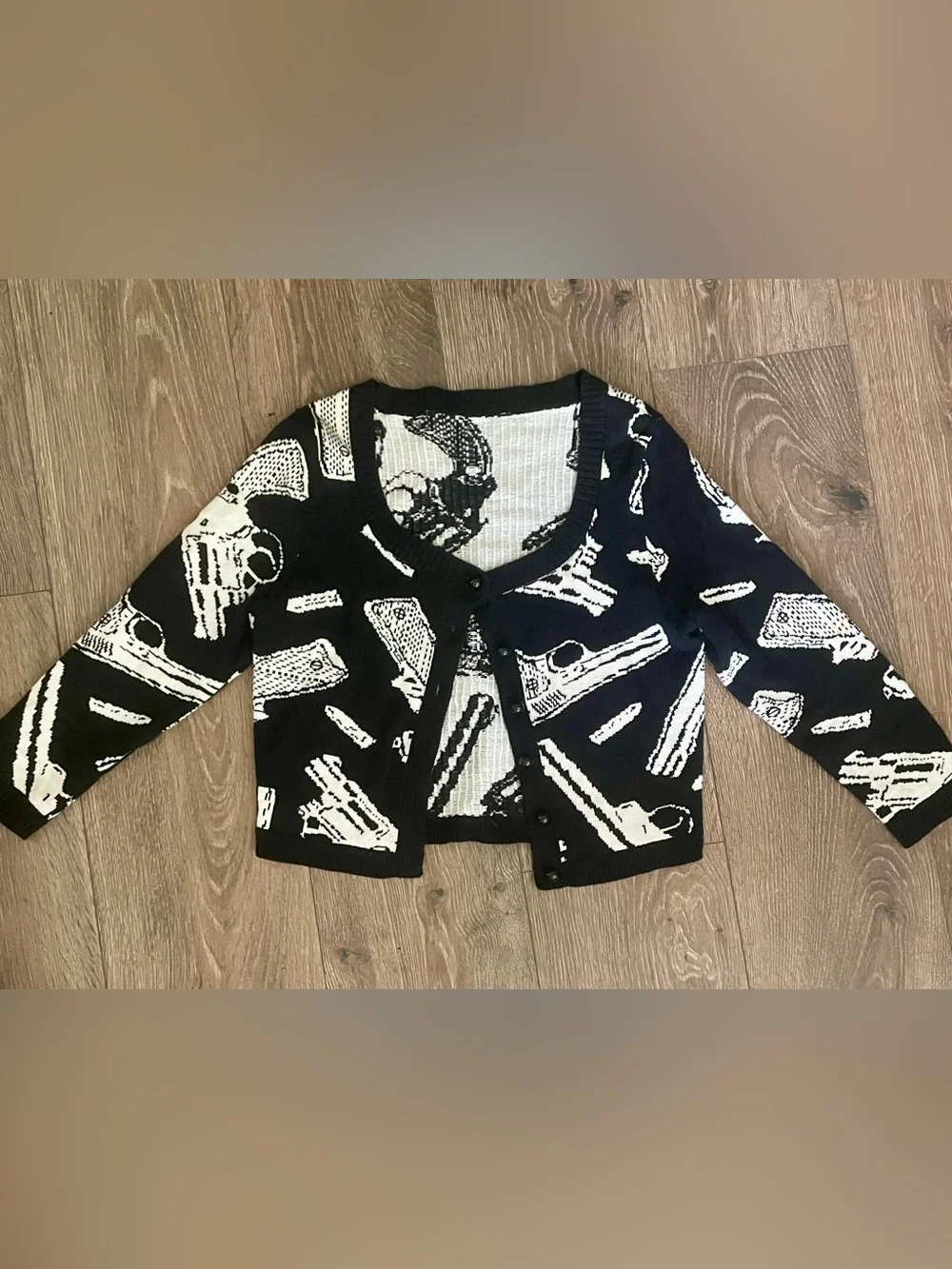 Betsey Johnson Kiss Kiss Bang Bang Button-Front Cardigan - Autumn/Winter 2010 - Picture 1 of 3